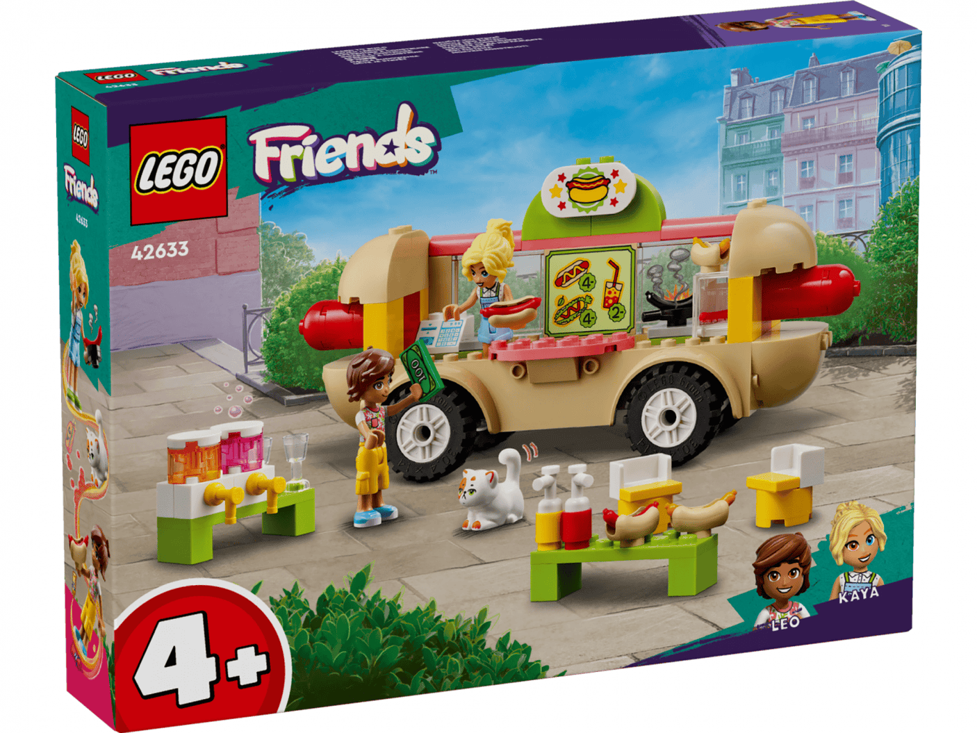 Lego Jucării Set Constructie LEGO 42633 | Toneta cu Hotdogi, Cadou Copii