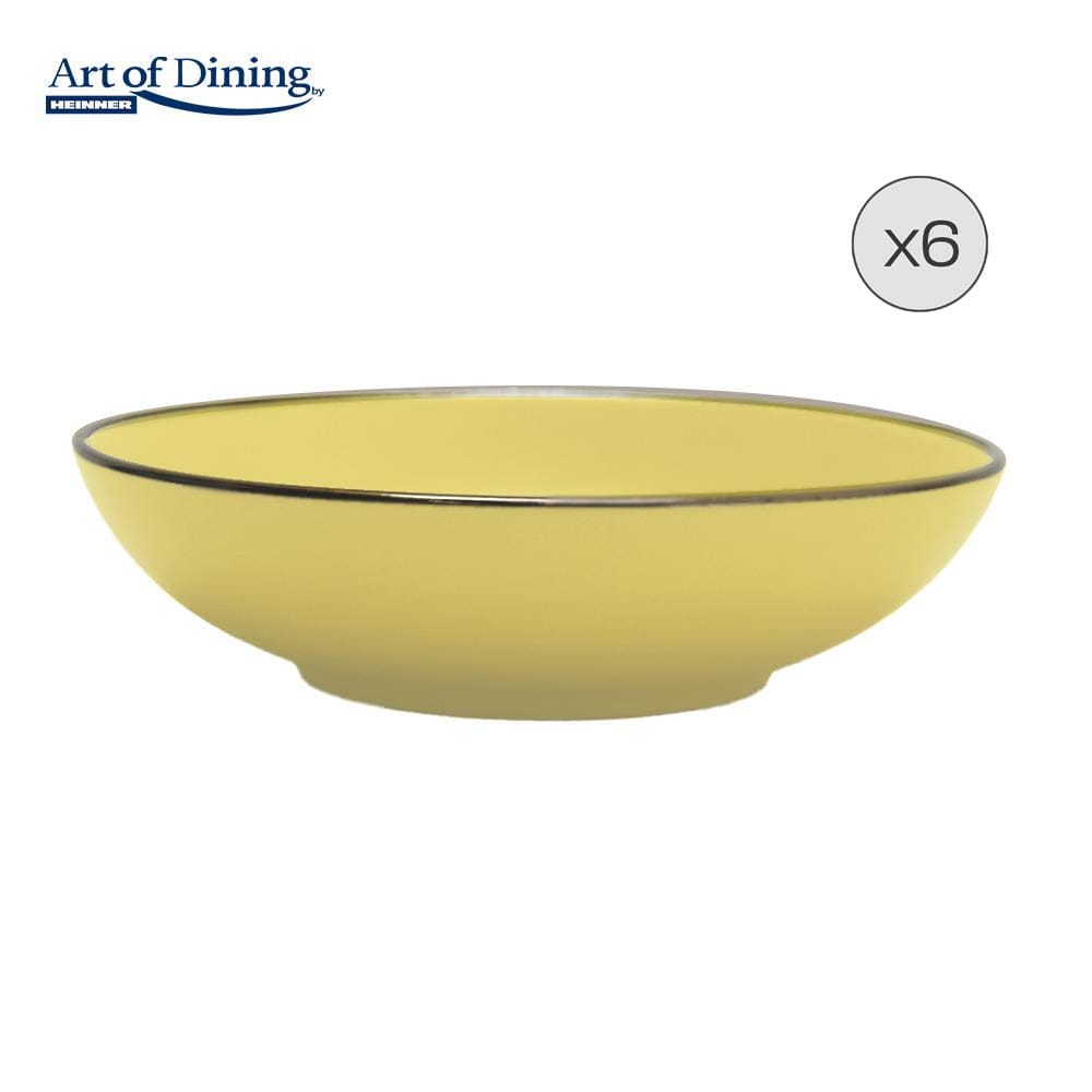 Heinner Set oale Set Farfurii Adanci Heinner HR-WDF-M206 | Ceramica, 20cm, 6 Piese, Medeea