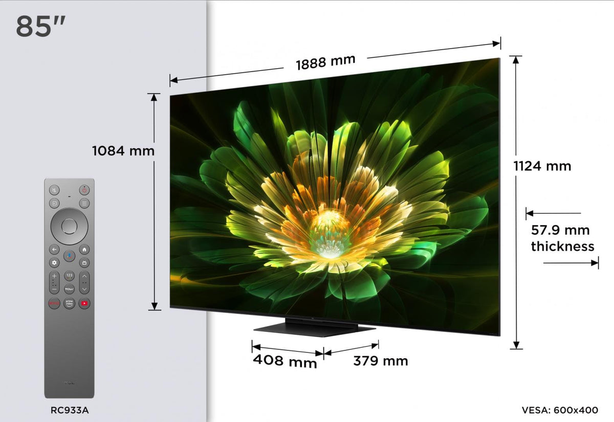 TCL Televizoare Televizor TCL Mini LED 85Q7C | 215 cm, Smart Google TV, 4K Ultra HD