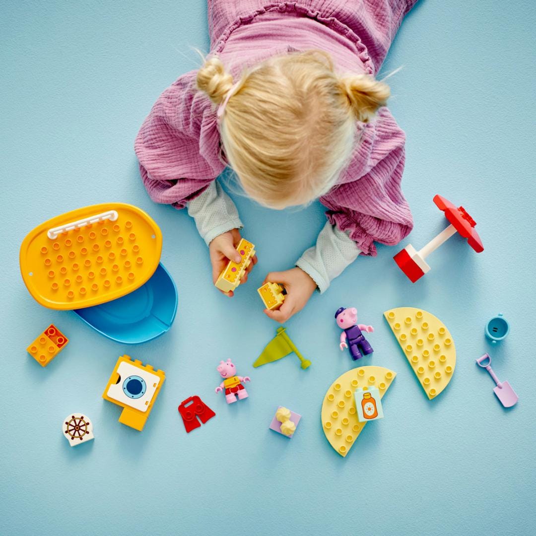 Lego Jucării Set Constructie LEGO Duplo 10432 | Excursia cu Barca a Peppei, Peppa Pig