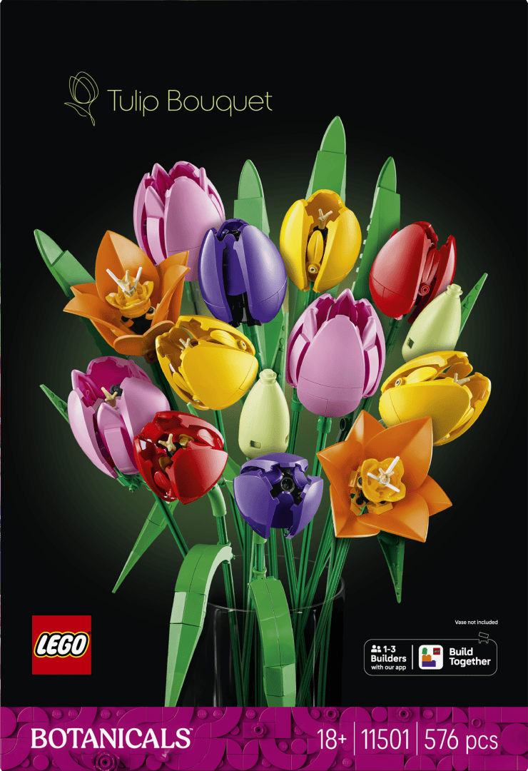 Lego Jucării Set Constructie LEGO 11501 | Buchet de Lalele, Decorativ, Cadou