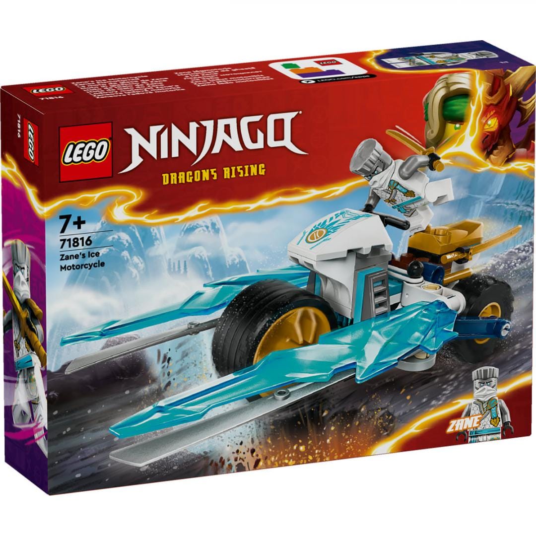 Lego Jucării Set Constructie LEGO Ninjago 71816 | Motocicleta de Gheata a lui Zane, Cadou