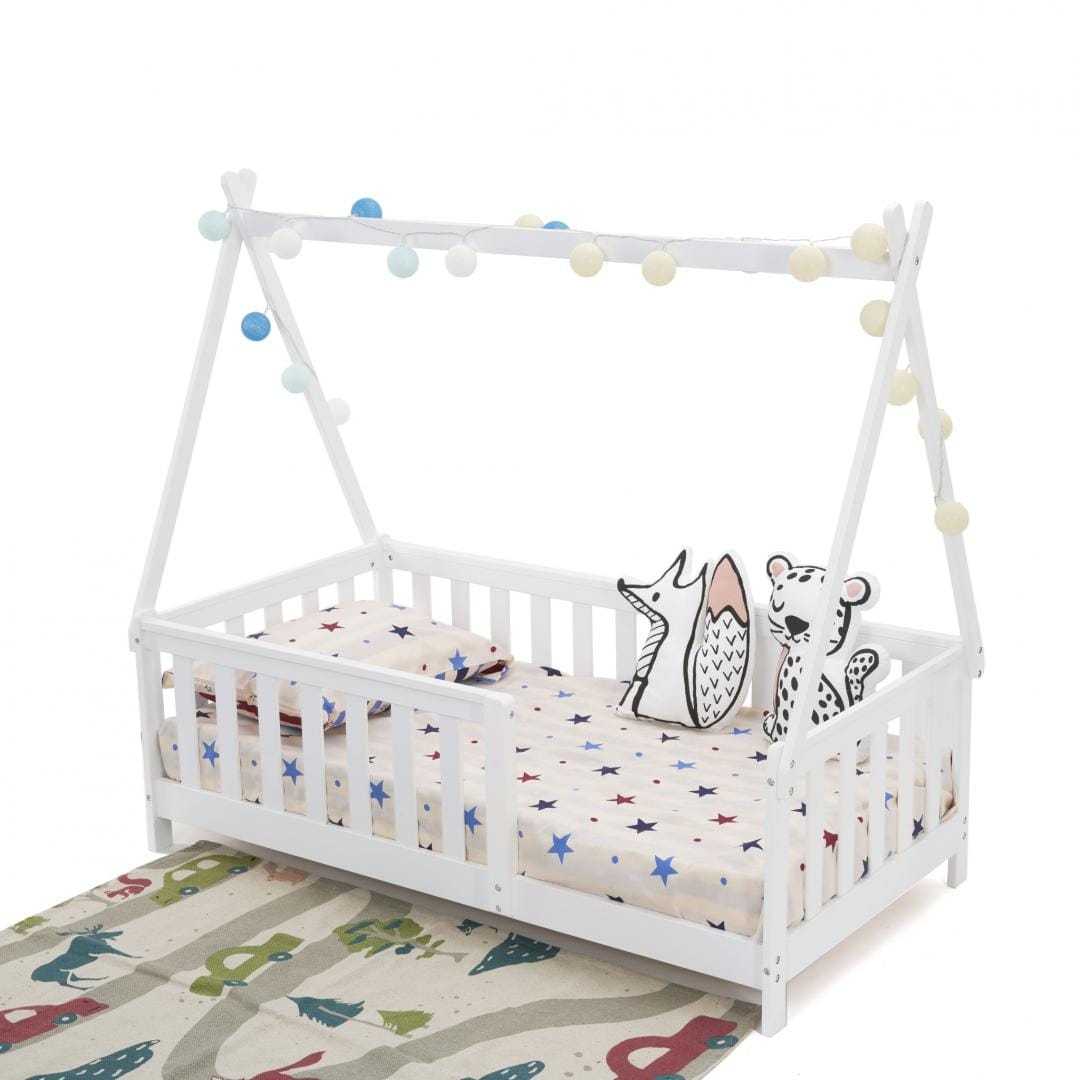U-Grow Îngrijire bebe Pat Casuta U-Grow UMPC-6256W | Alb, 147.5x75cm