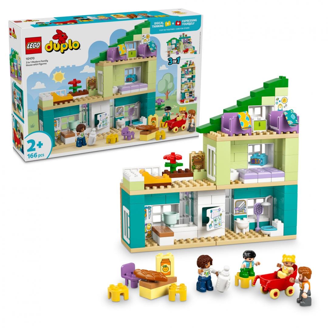 Lego Jucării Set Constructie LEGO Creator 3-in-1 10470 | Casa Moderna, Figurine, Cadou