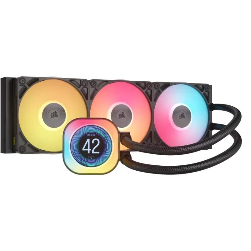 Corsair Cooler procesor Cooler Procesor CORSAIR iCUE LINK TITAN 360 RX LCD CW-9061023-WW | Radiator 360mm, LCD, RGB, Negru