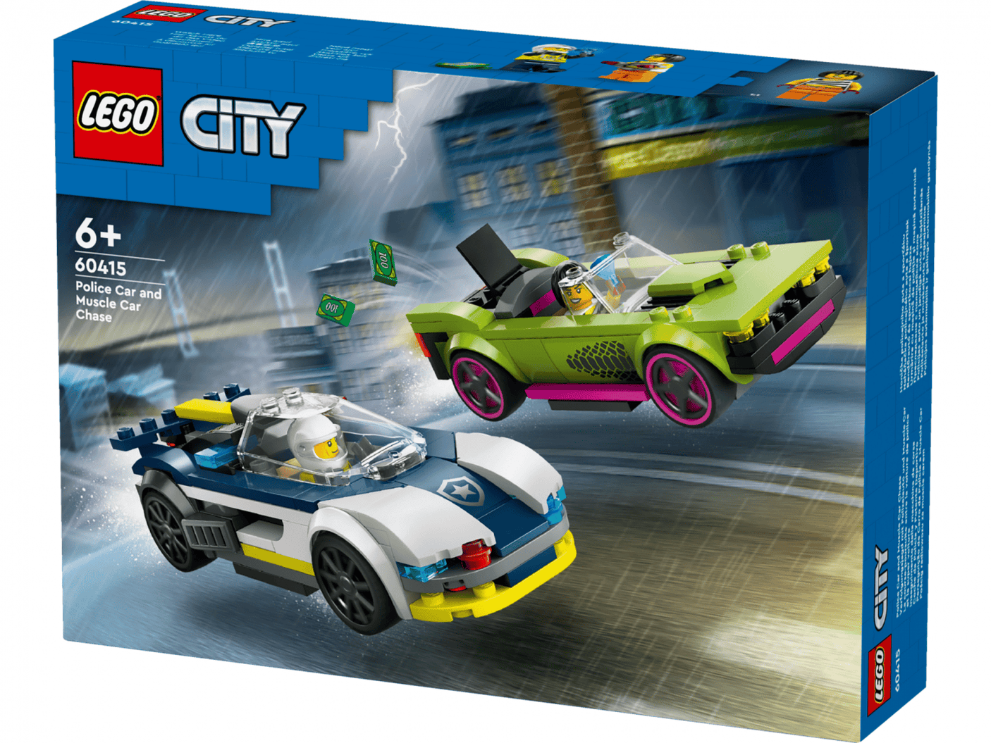Lego Jucării Set Constructie LEGO City 60415 | Masina Politie, Masina Puternica, Cadou