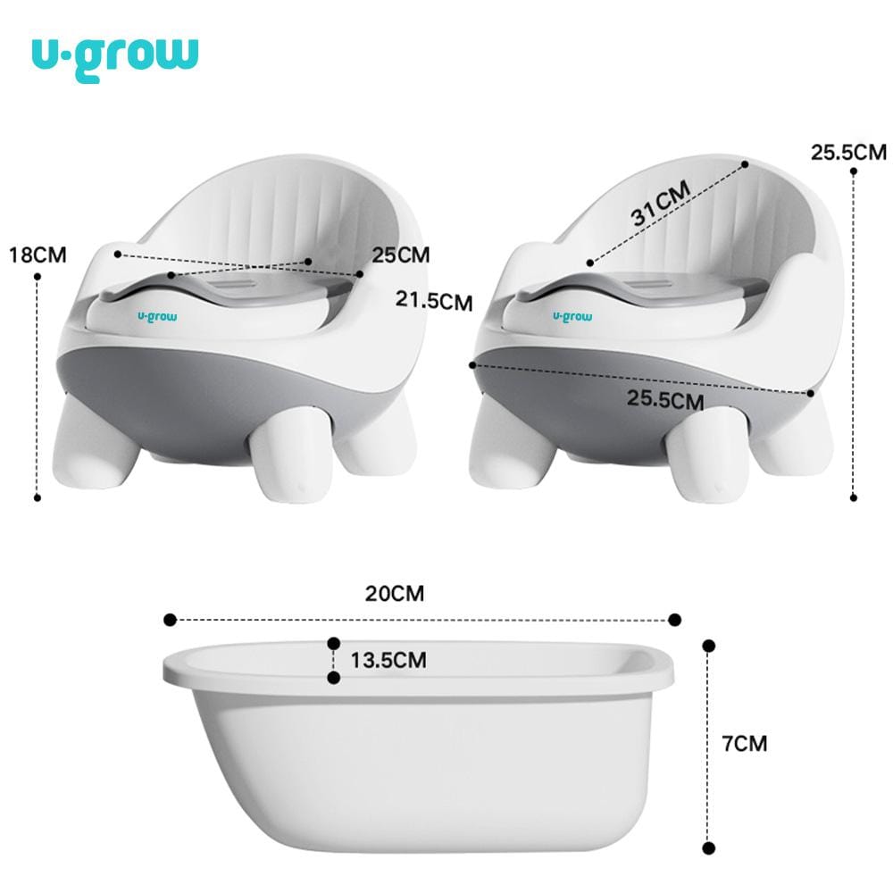 U-Grow Puericultură Olita cu Spatar Ergonomic U-Grow UG-0068OL | Confort, Design Ergonomic