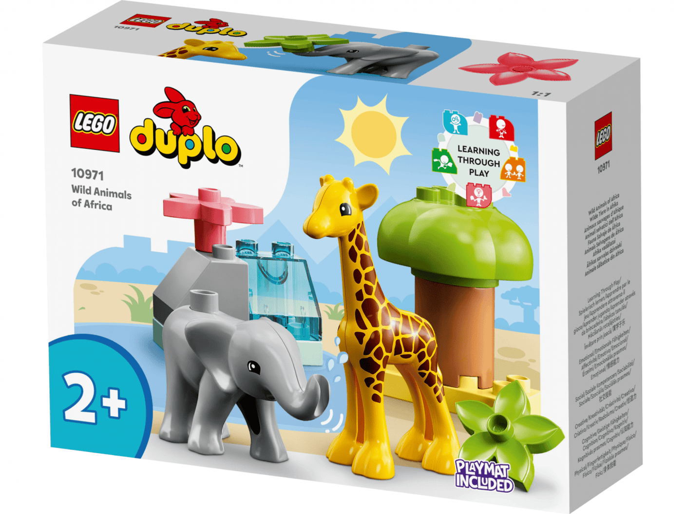 Lego Jucării Set Constructie LEGO DUPLO 10971 | Wild Animals of Africa, 10 Animale, Cadou
