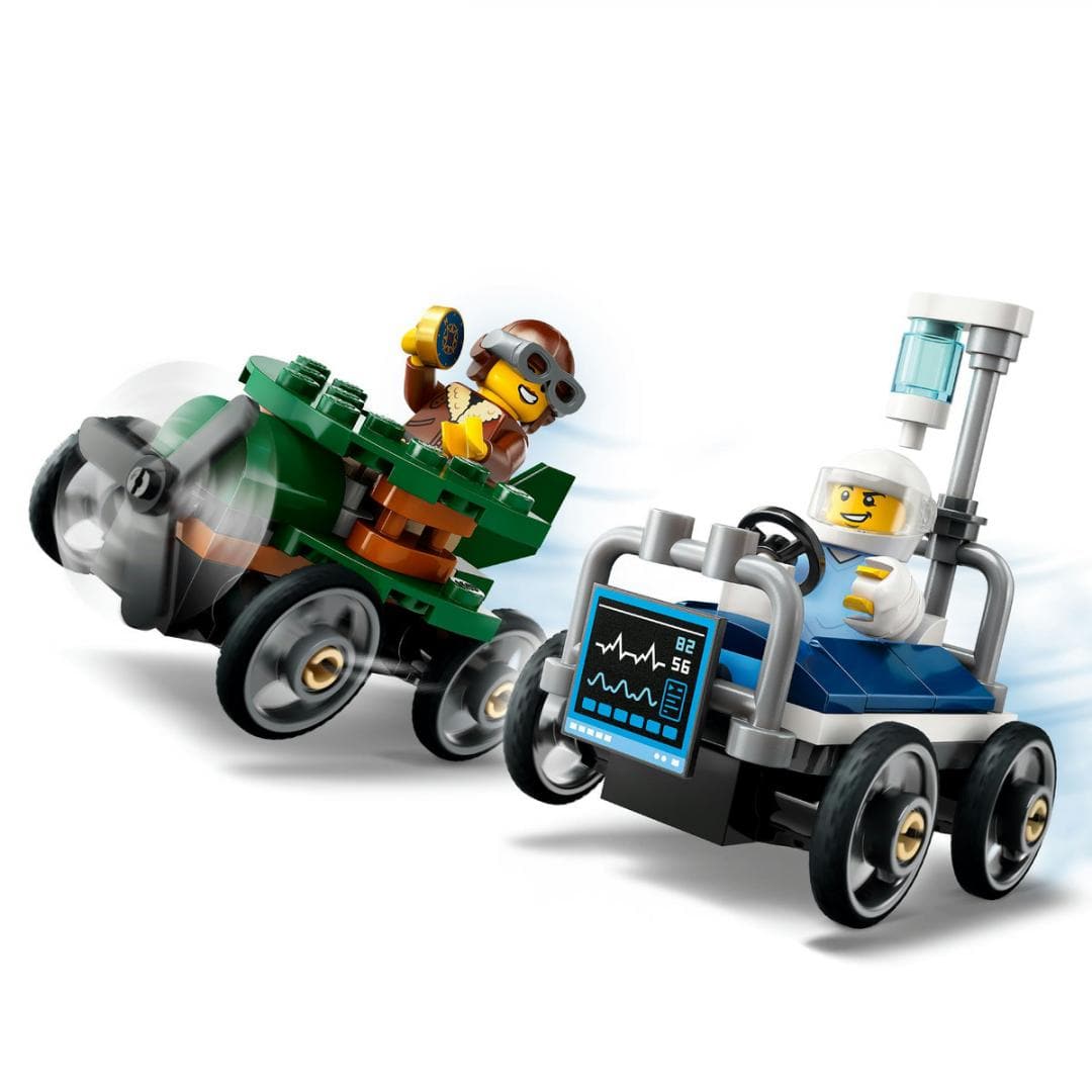 Lego Jucării Set Constructie LEGO City 60459 | Pachet de Curse Avion Vs. Pat de Spital