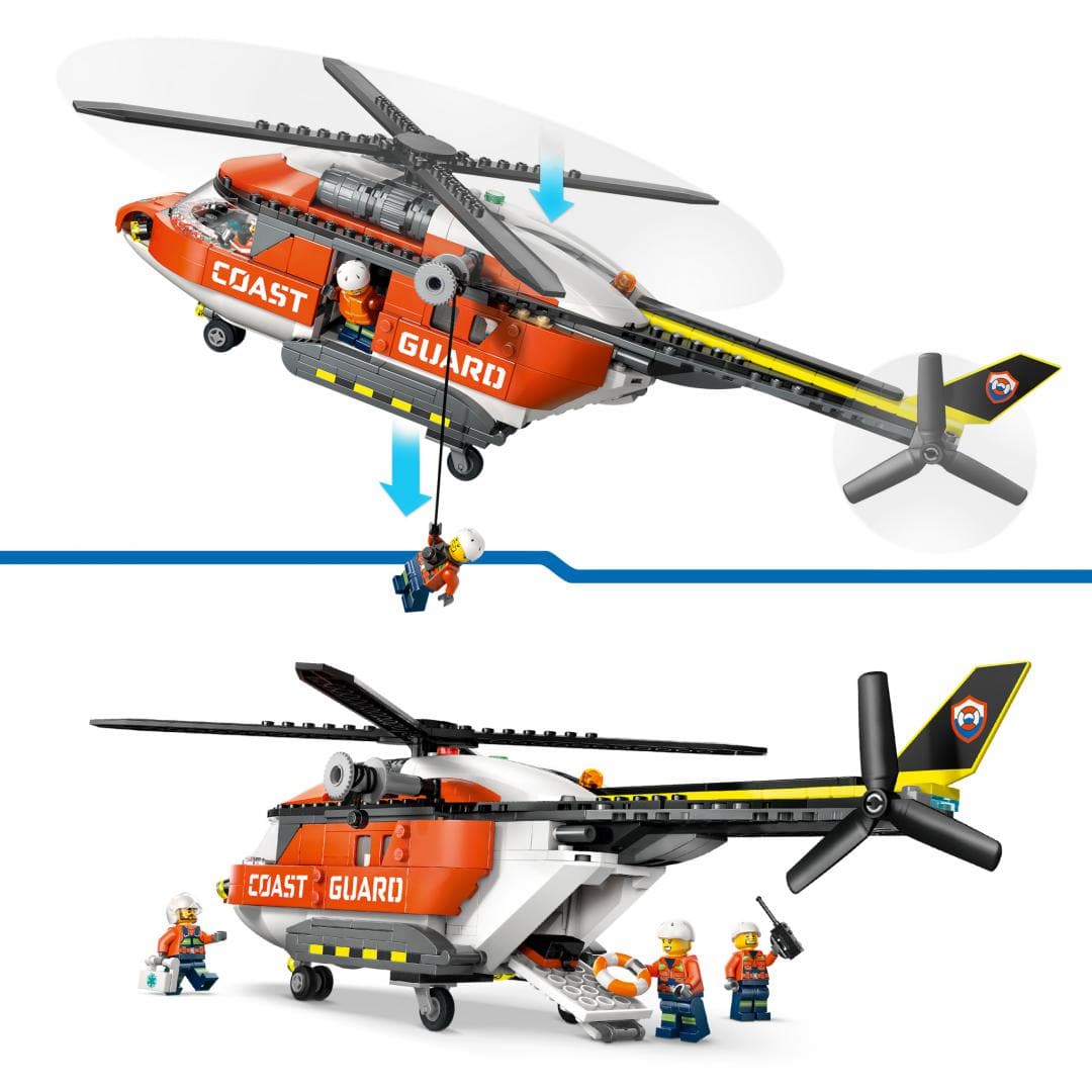 Lego Jucării Set Constructie LEGO City 60503 | Elicopter Paza de Coasta, Cadou