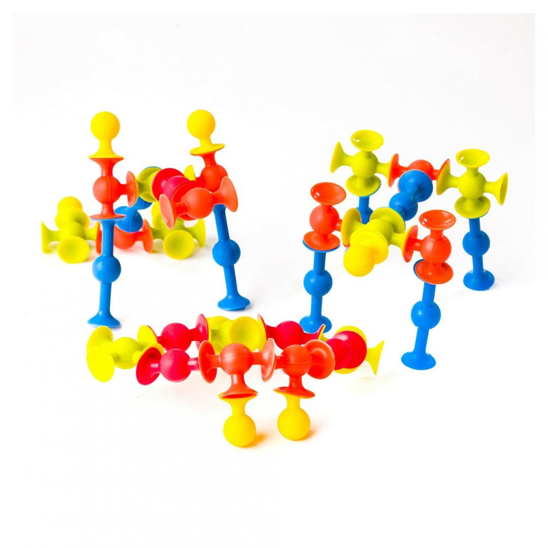 Tomy Jucării Joc de Constructie Tomy Mini Squigz TFA107 | Fat Brain, Ventuze Colorate, Interactiv