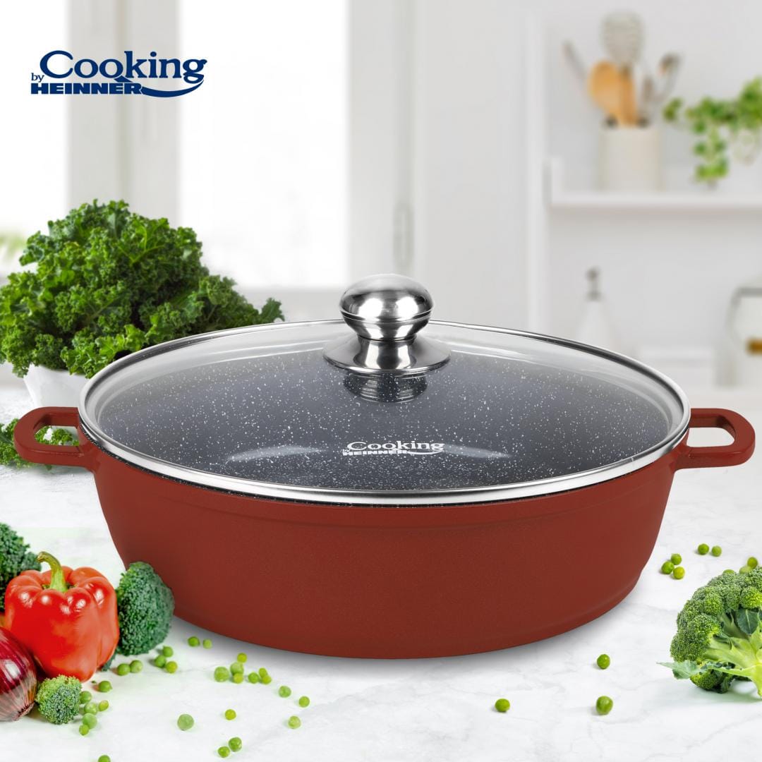 Heinner Cratita Cratita Cooking by Heinner HR-JLG-J40JCR | 40cm, 11L, Aluminiu, Calabria