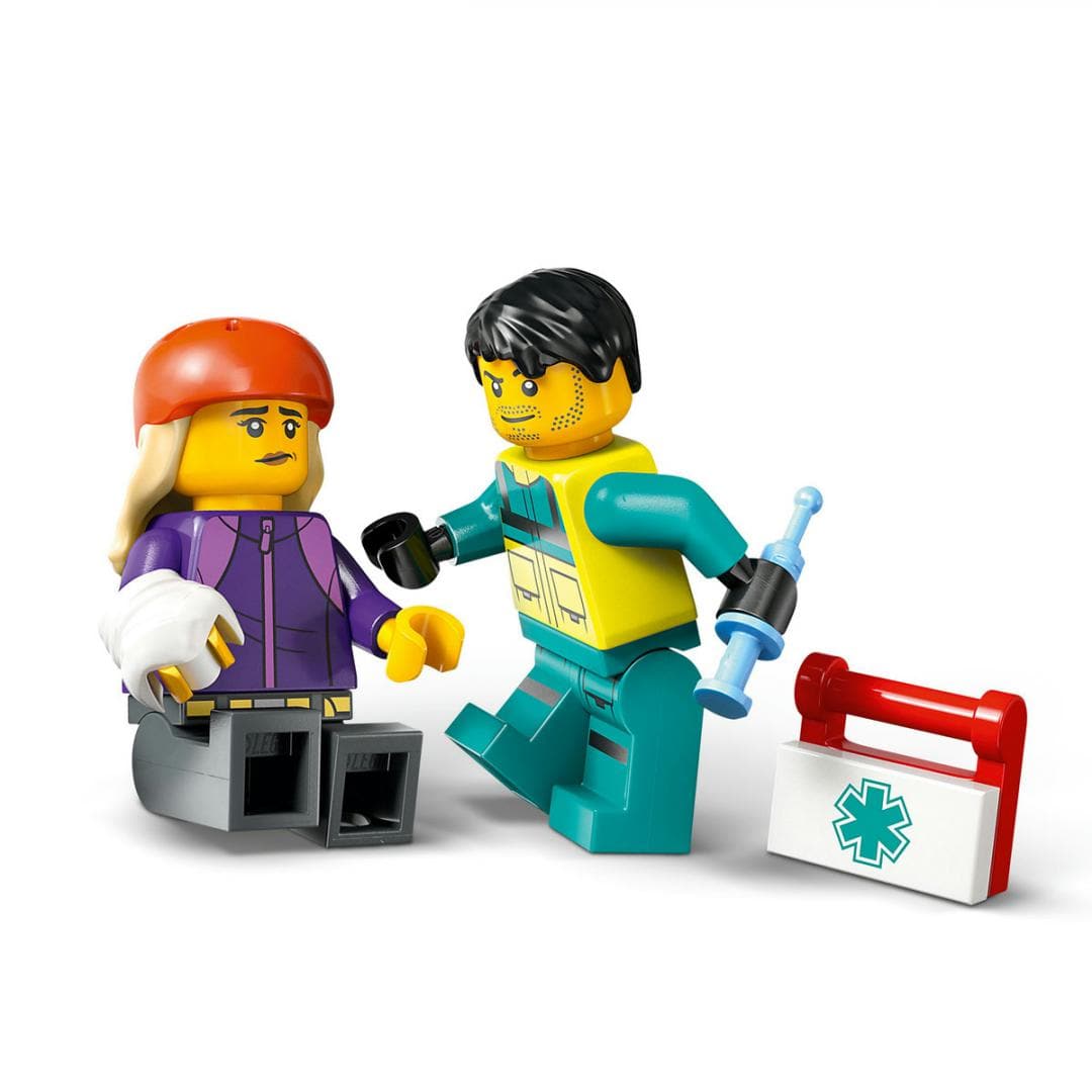 Lego Jucării Set Constructie LEGO City 60451 | Ambulanta de Urgente, 6+, Cadou