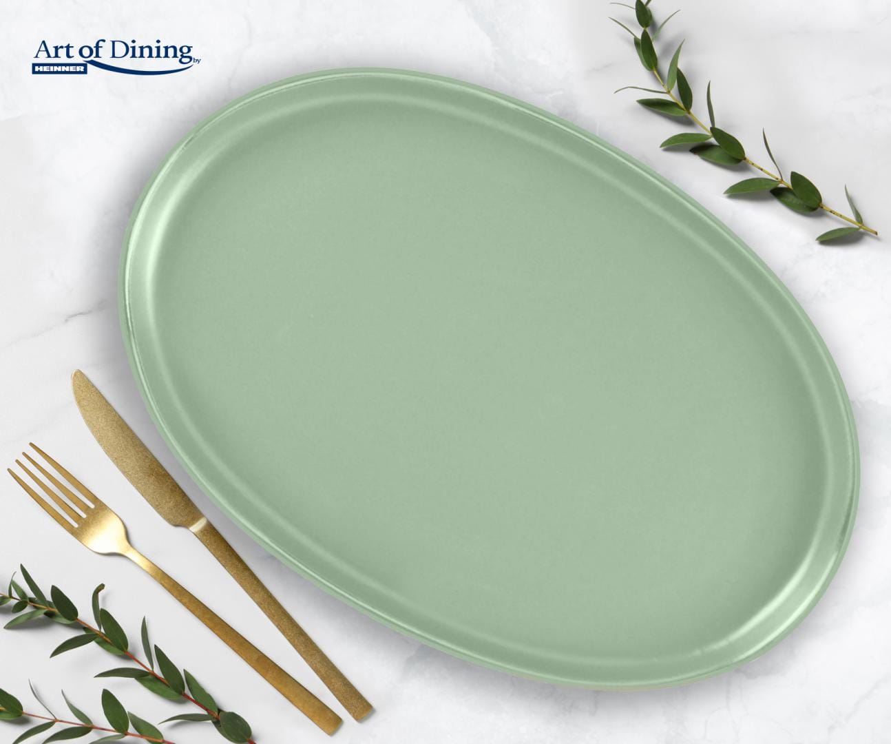 Heinner Set oale Set Platouri Heinner HR-WDF-Y302 | 2 buc, Ceramica, 30x20 cm, Yvonne