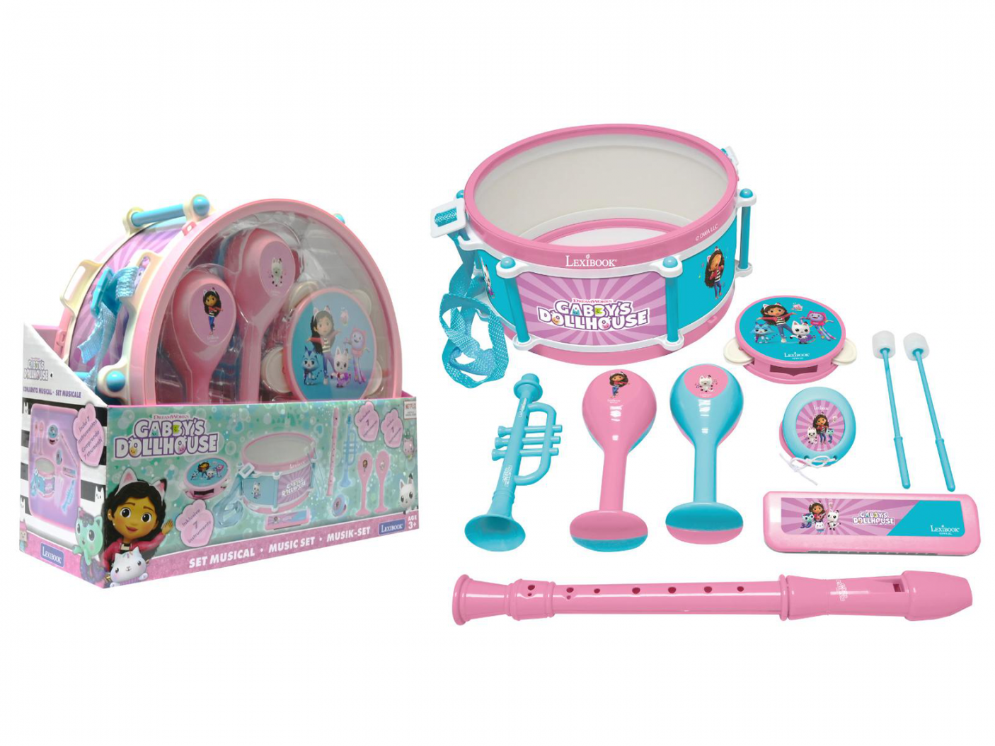 Set Muzical 7 Piese, Gabby's Dollhouse — Lexibook