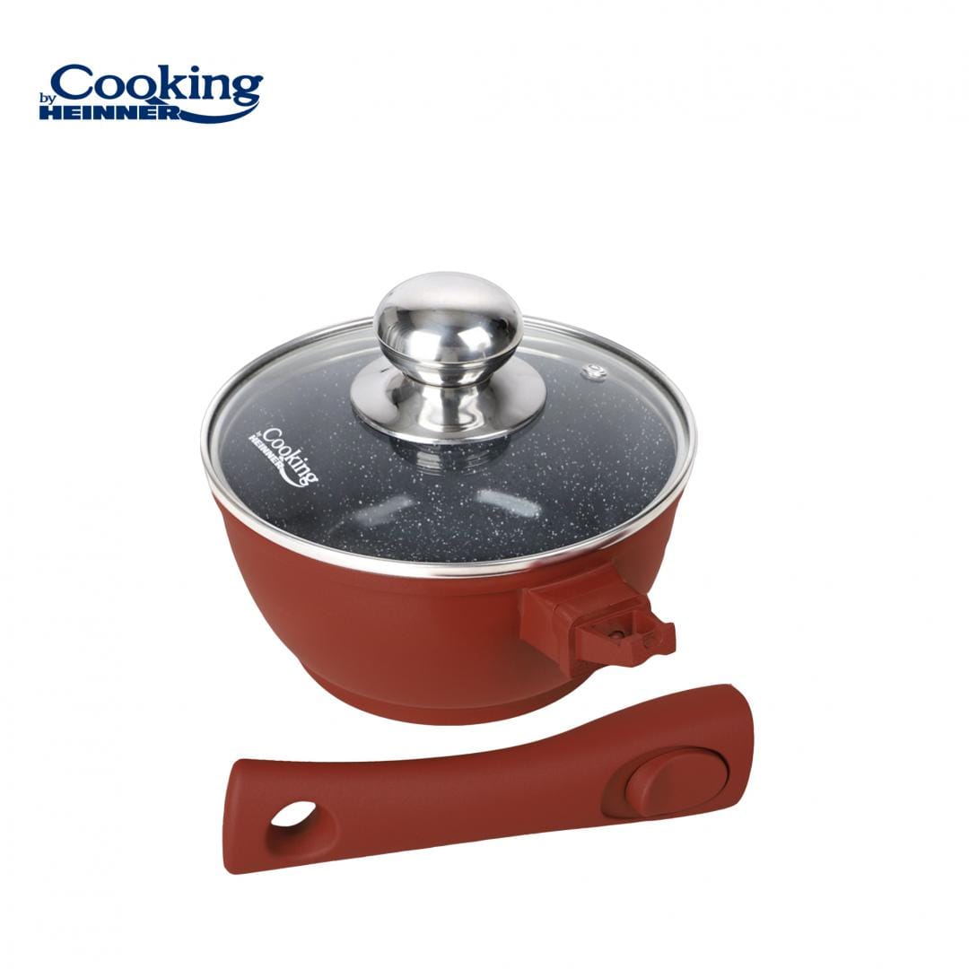 Heinner Vase de gatit Caserola Heinner HR-JLG-C16C | 16x8cm, 1.3L, Aluminiu, Capac Inclus