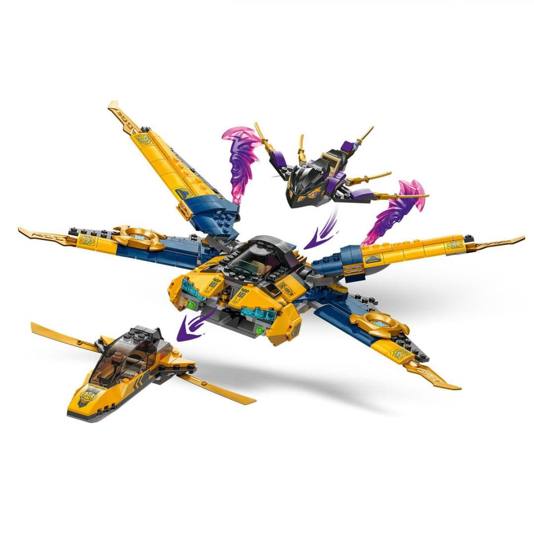 Lego Jucării Set Constructie LEGO 71833 | Superavionul cu Reactie Ras si Arin, Cadou