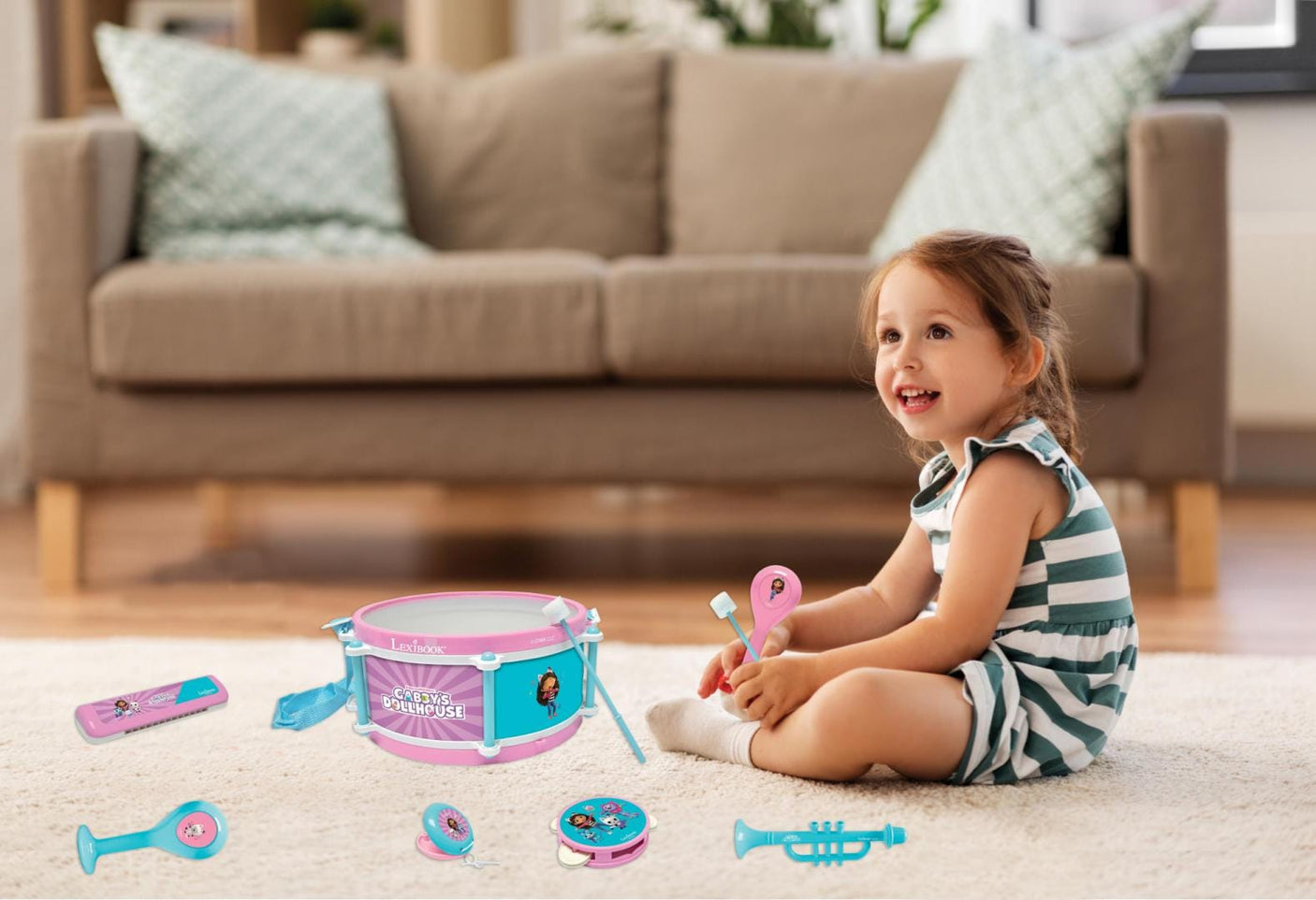Lexibook Jucării Set Muzical Lexibook K360GDH | 7 Piese, Gabby's Dollhouse, Interactiv