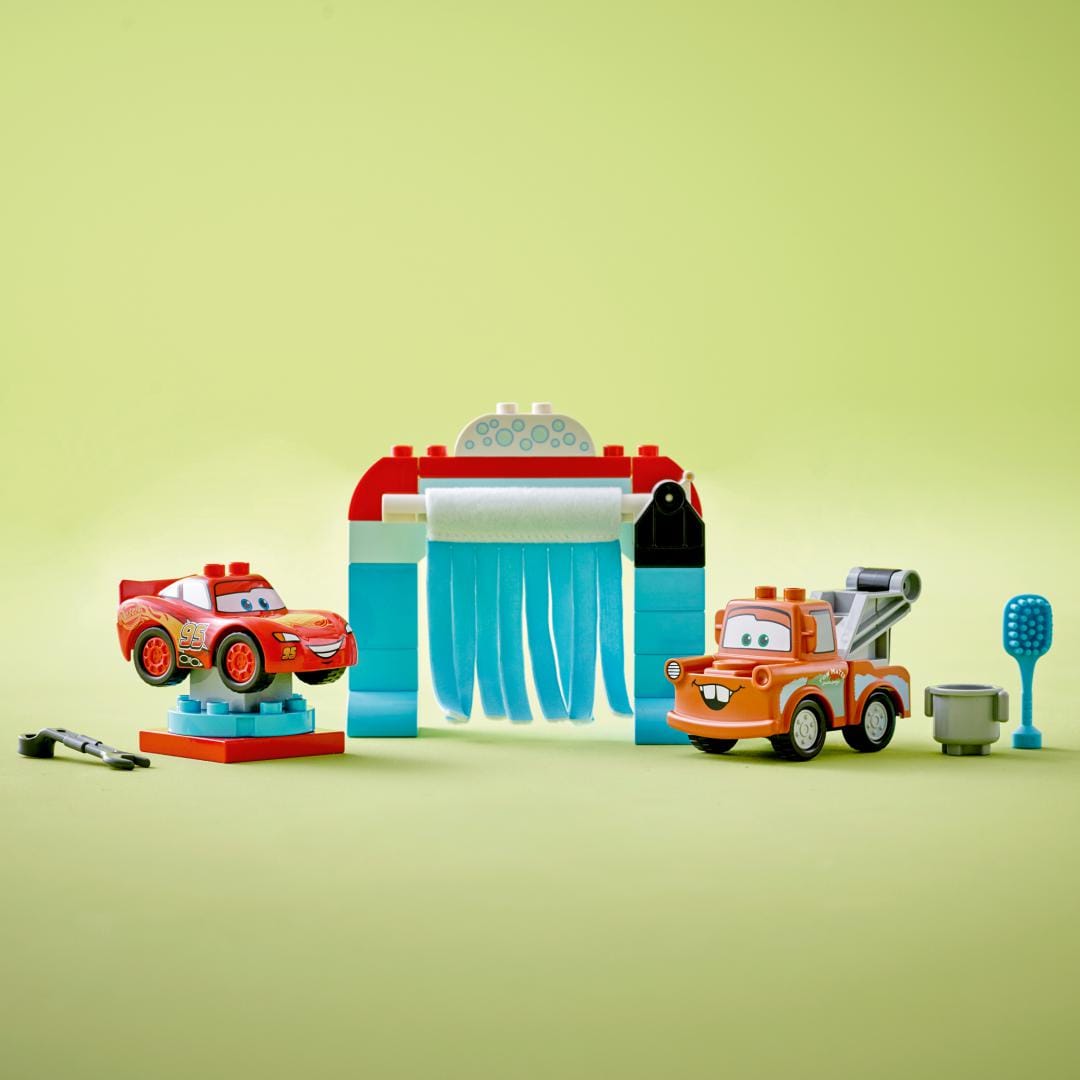 Lego Jucării Set Constructie LEGO Duplo 10996 | Spalatorie Fulger McQueen, Bucsa, 29 Piese, 2+
