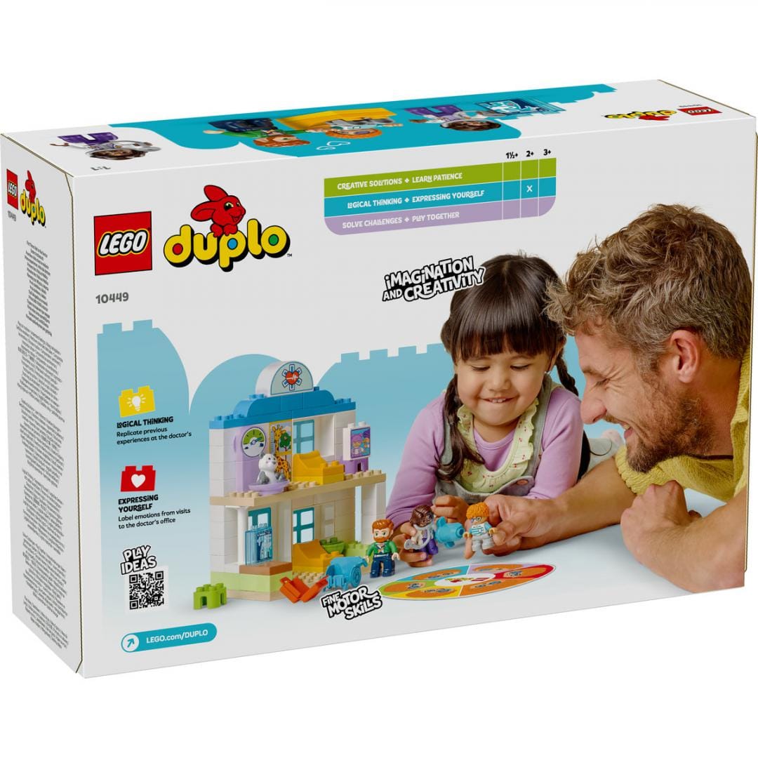 Lego Jucării Set Constructie LEGO Duplo 10449 | Prima Data la Doctor, Educativ, Cadou