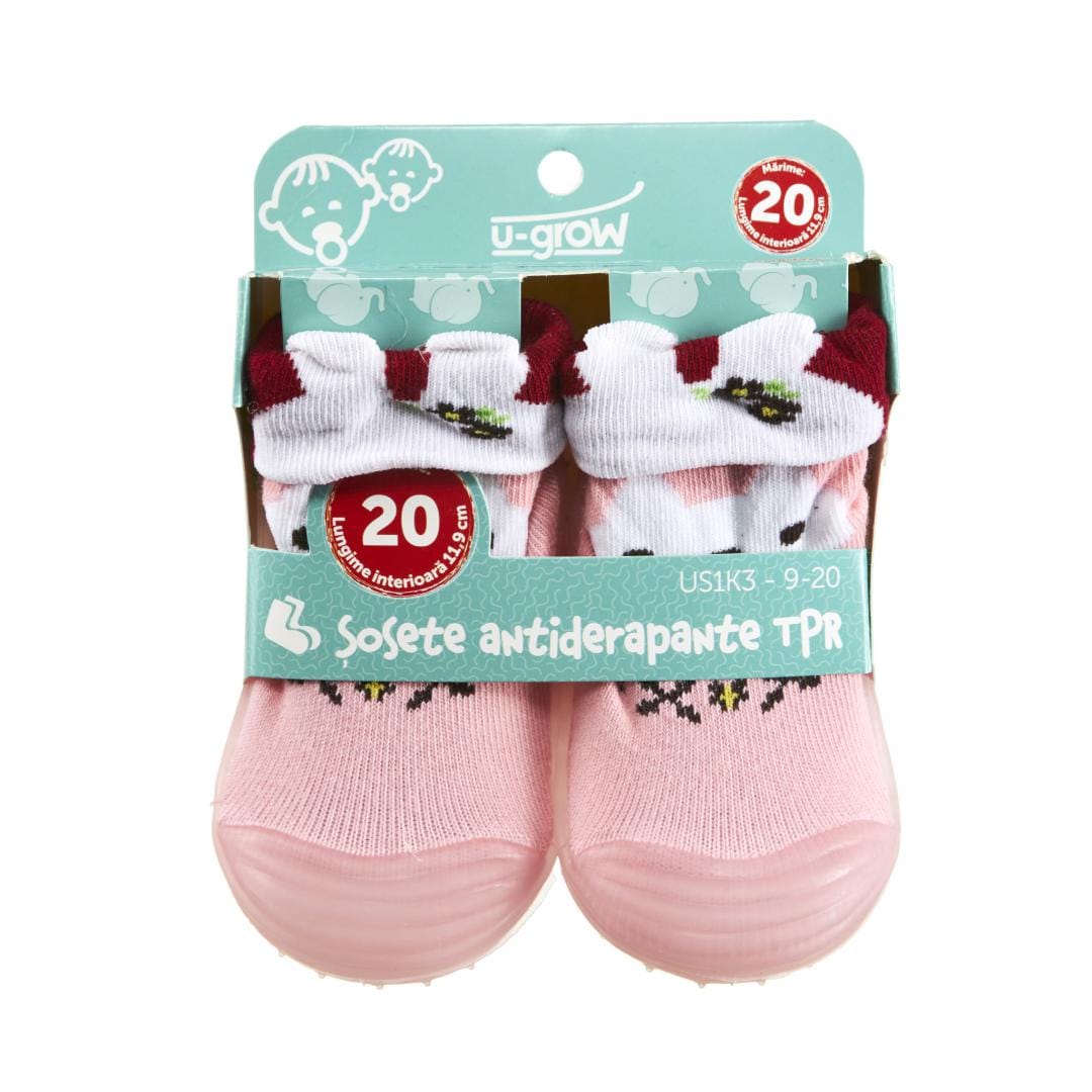 U-Grow Îngrijire bebe Sosete Antiderapante U-Grow US1K3-9-20 | TPR, 20/11.9cm