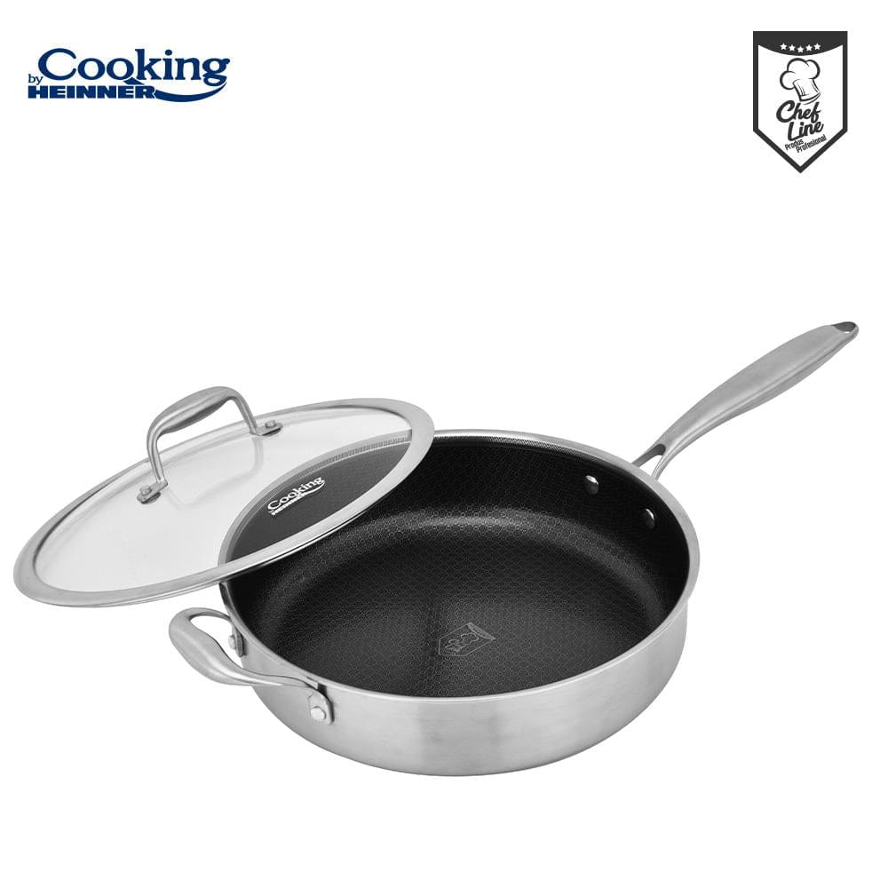 Heinner Tigaie Tigaie Adanca Heinner HR-MRK-28C | 28cm, 4.2L, Inox 3 Straturi, Capac Sticla