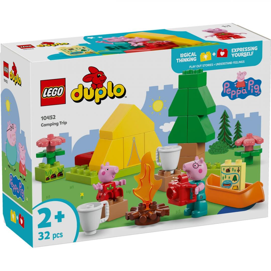Lego Jucării Set Constructie LEGO 10452 | Excursie cu Cortul, Duplo, Camping, Cadou