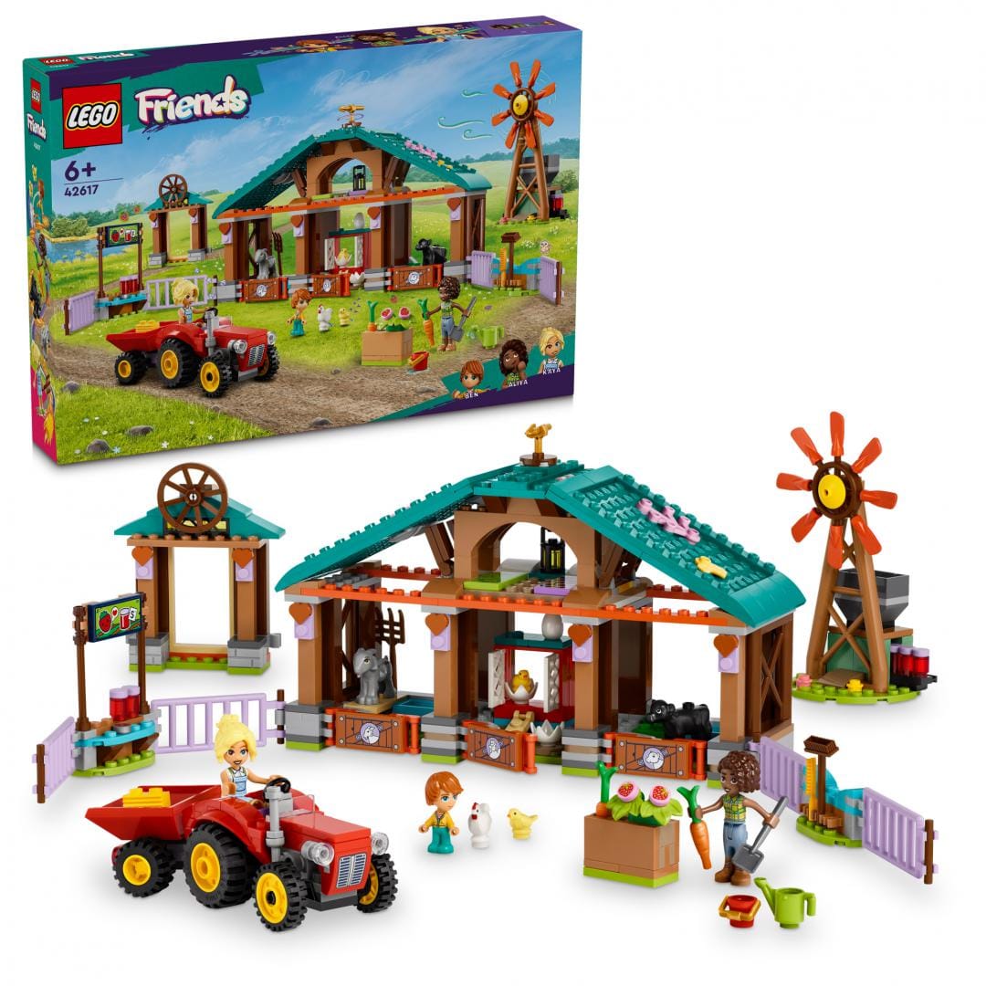 Lego Jucării Set Constructie LEGO 42617 | Refugiu Animale de Ferma, Cadou Copii