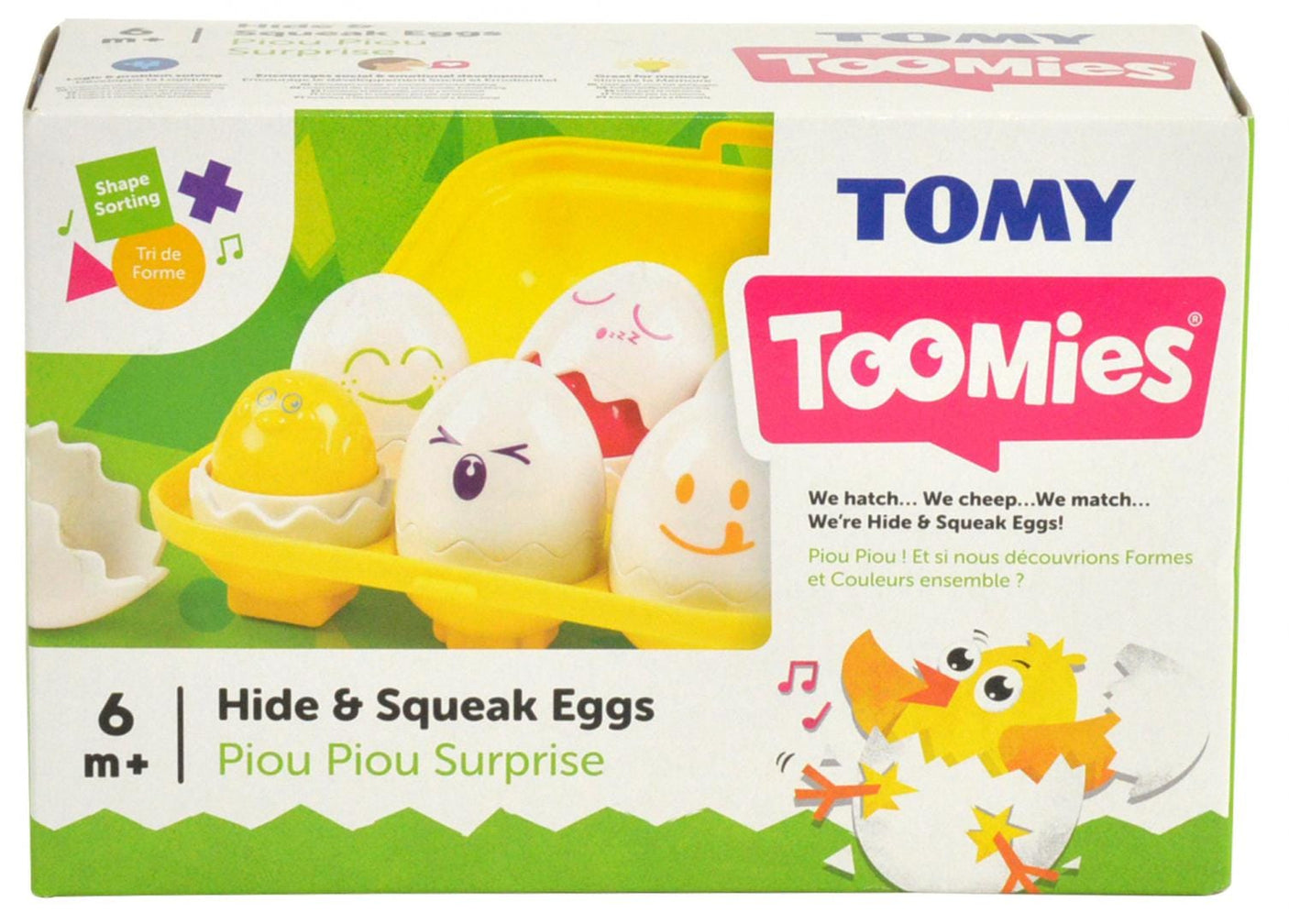 Tomy Jucării Jucarie Tomy T1581 | Cofrajul cu Oua, Sortare, Educativ, Cadou