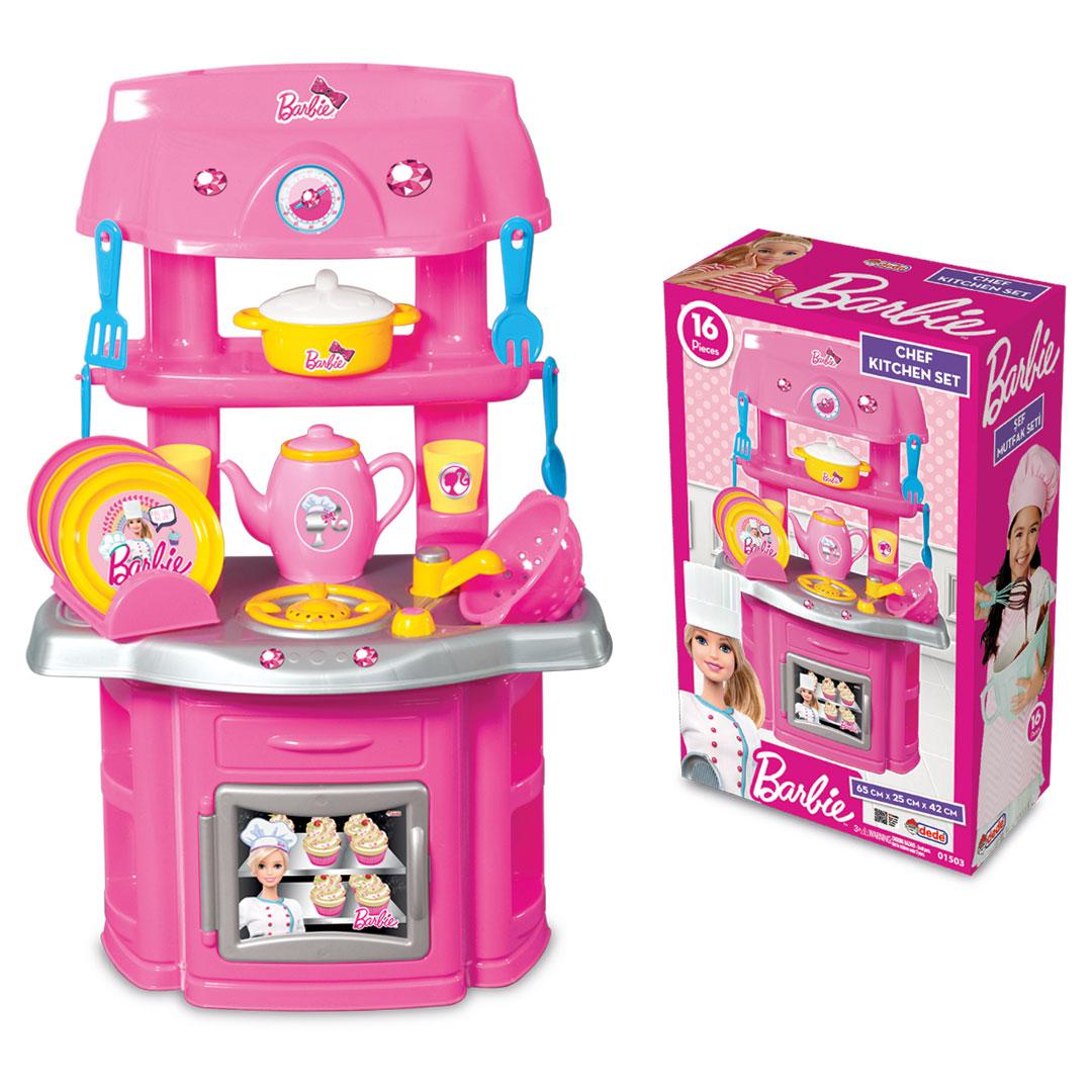 Set Bucatarie cu Accesorii, Barbie — Dede