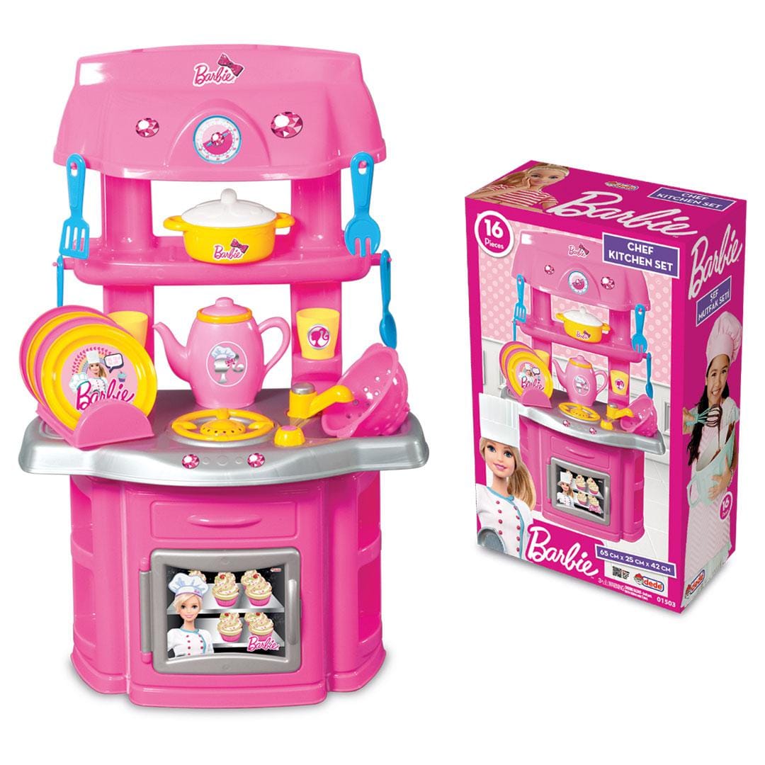 Dede Jucării Set Bucatarie Dede DEDE1503 | Cu Accesorii, Barbie, Jucarie Interactiva