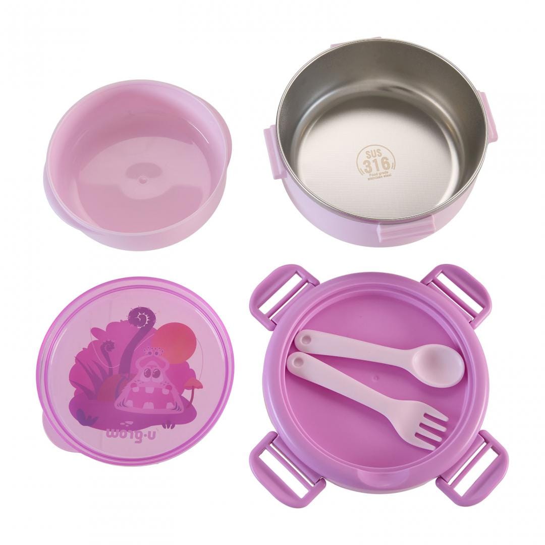 U-Grow Alimentație bebe Caserola Termica U-Grow A-1418PP | Cu Lingurita si Furculita, Mov