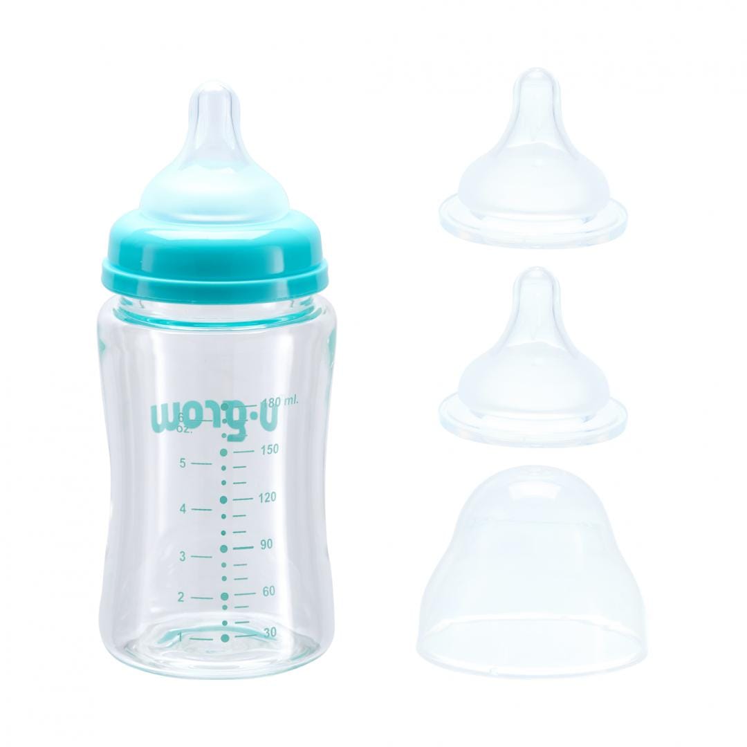 U-Grow Alimentație bebe Biberon Sticla U-Grow UG0-05BS180 | 180ml, 2 Tetine