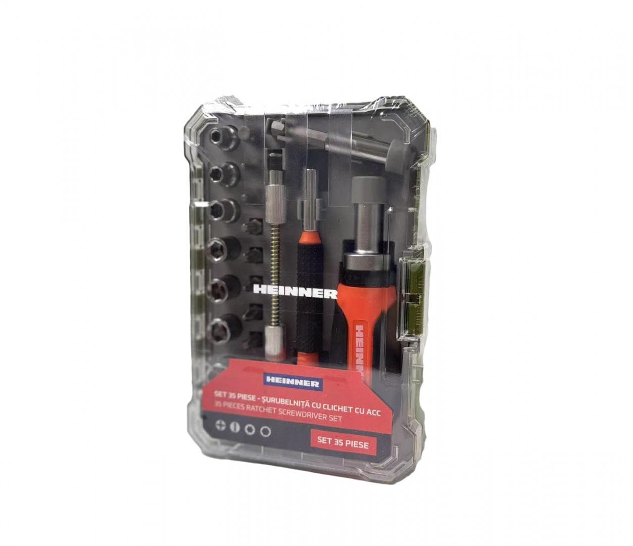 Heinner Set scule Set Scule Heinner PCSS019 | 35 Piese, Surubelnita Cu Clichet
