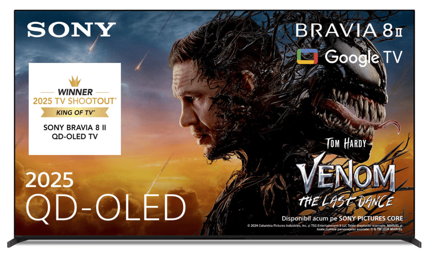 Sony Televizor Sony BRAVIA 8M2 OLED 55XR8M2, 139 cm, Smart Google TV, 4K Ultra HD, 100 Hz, Clasa F