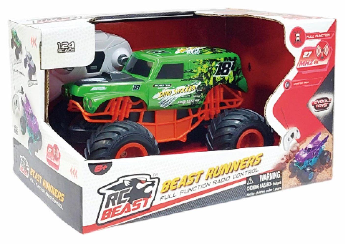 Cevodle Jucării Masinuta Teleghidata Cevodle CEV24006-3202MIX | Big Foot, 1/24, Diverse Culori
