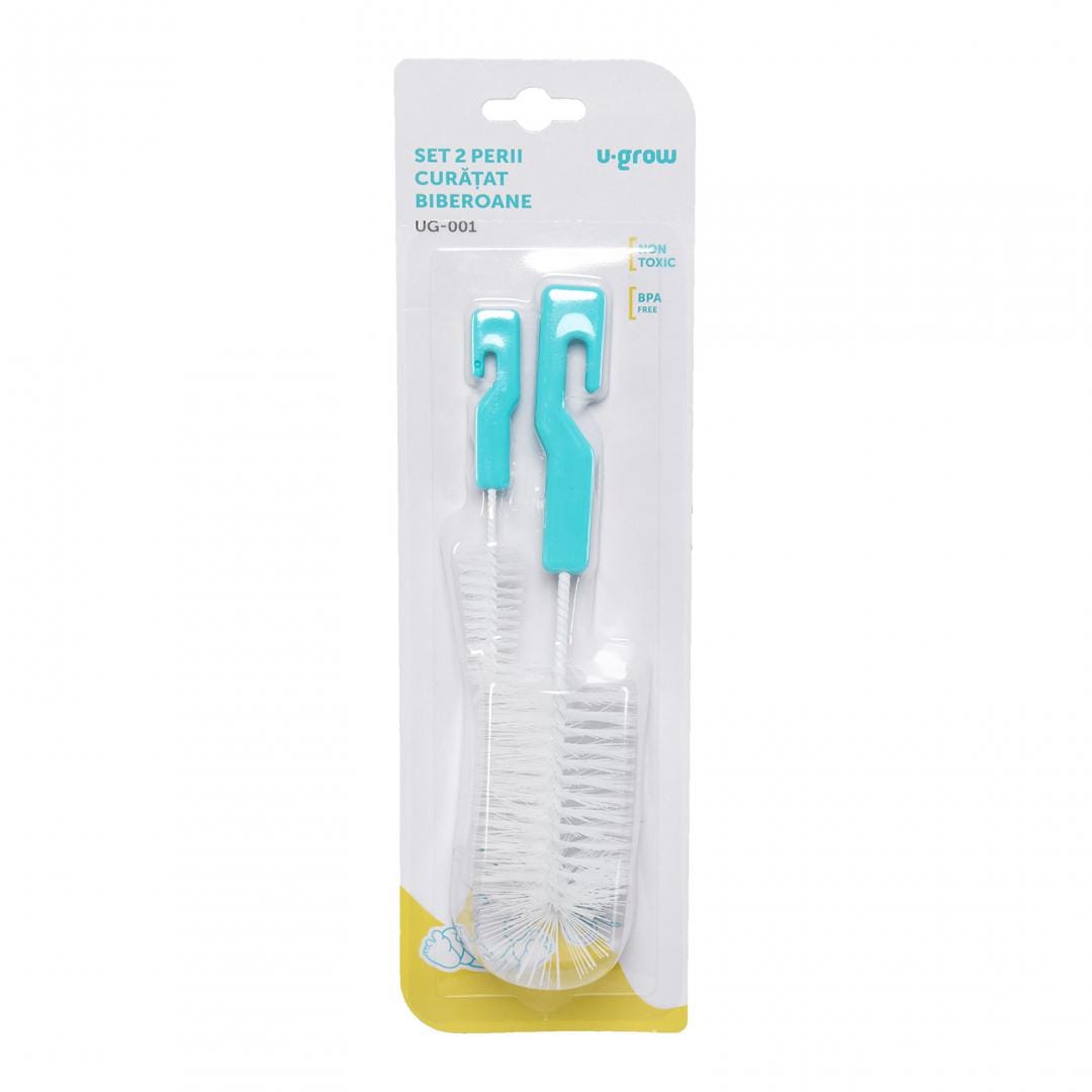 U-Grow Îngrijire bebe Set 2 Perii Curatat Biberoane U-Grow UG-001