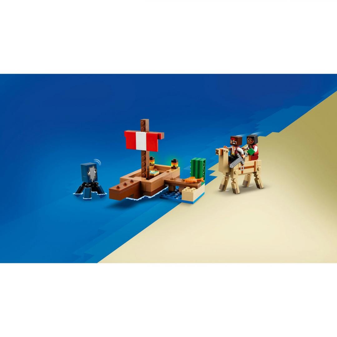 Lego Jucării Set Constructie LEGO Minecraft 21259 | Corabia de Pirati, Aventura, Cadou
