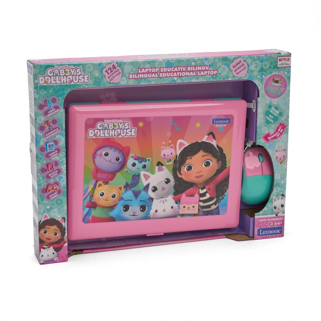Lexibook Jucării Laptop Educational Bilingv Lexibook JC598GDHI6 | Engleza/Romana, Interactiv, Copii