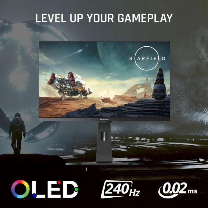 VIEWSONIC Monitor ViewSonic 27" XG272-2K-OLED, Diagonal (inch): 27, Diagonal (cm): 69, Aspect ratio: 16:9, Panel: OLED, Resolution: 2560x1440, Refresh Rate: 240Hz, Response time GtG: 0.02ms, Response time MPRT: