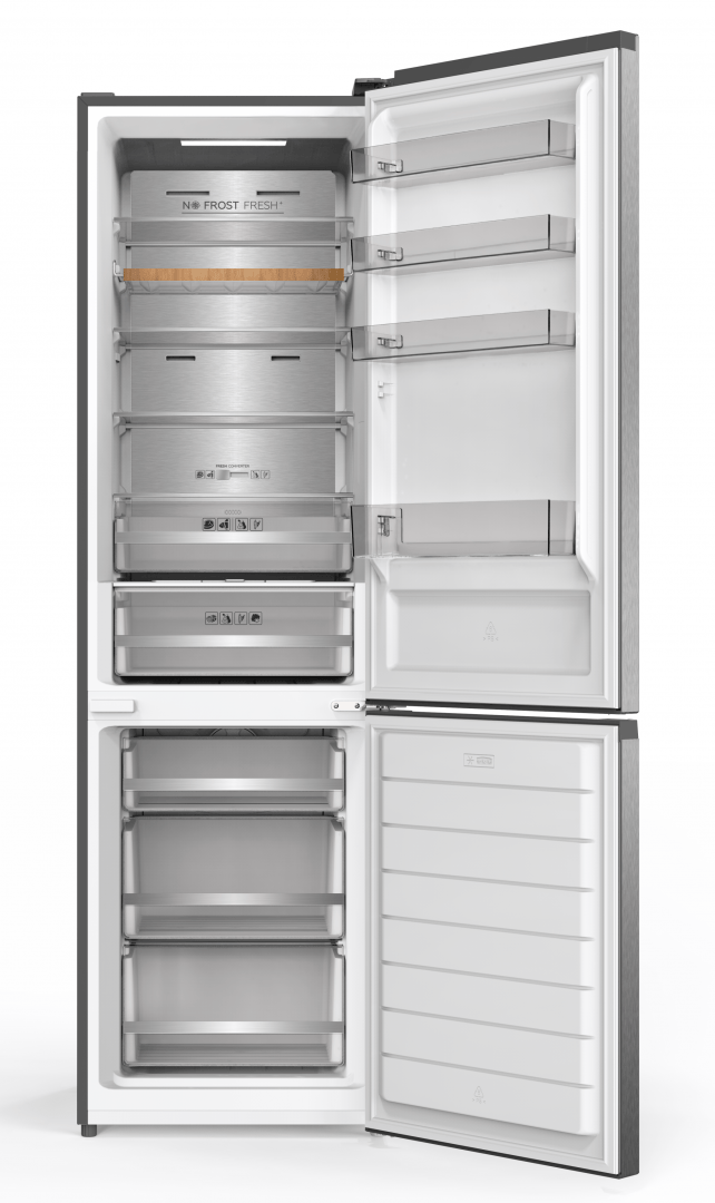 Heinner Combina frigorifica Combina Frigorifica Heinner HCNF-HM377INVDGHC | 377L, No Frost, Inverter, Clasa C, 60x67.5x200.5cm