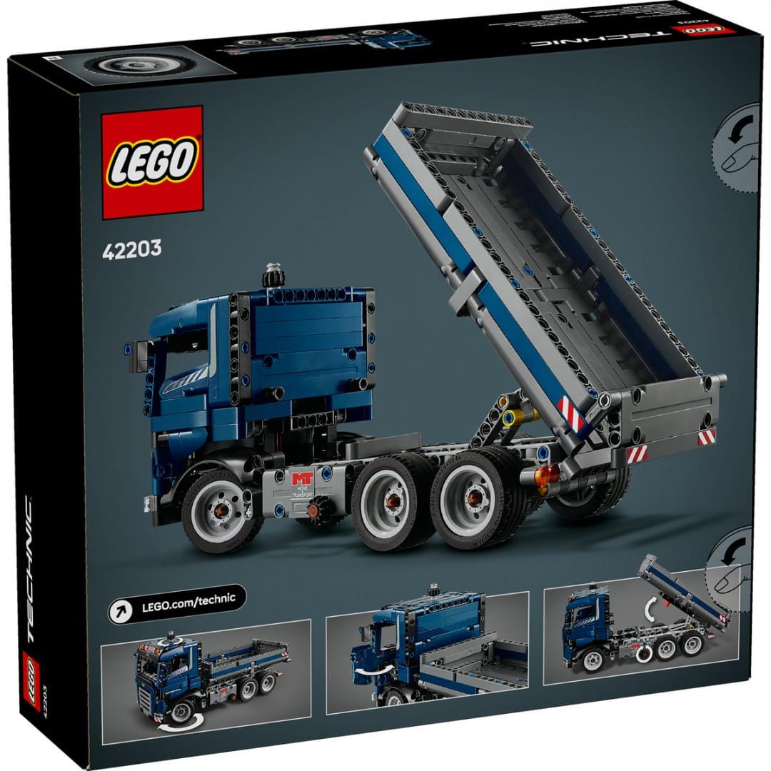 Lego Jucării Set Constructie LEGO Technic 42203 | Camion cu Bena Basculanta, Cadou