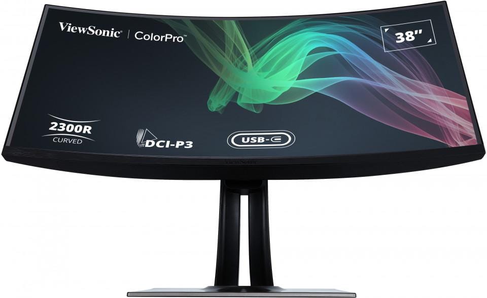 VIEWSONIC Monitor ViewSonic 38" VP3881A, Curvature: 2300R, Diagonal (inch): 38, Diagonal (cm): 96.5, Aspect ratio: 21:9, Panel: IPS, Resolution: 3840x2160, Refresh Rate: 60Hz, Response time GtG: 5ms, Brightness