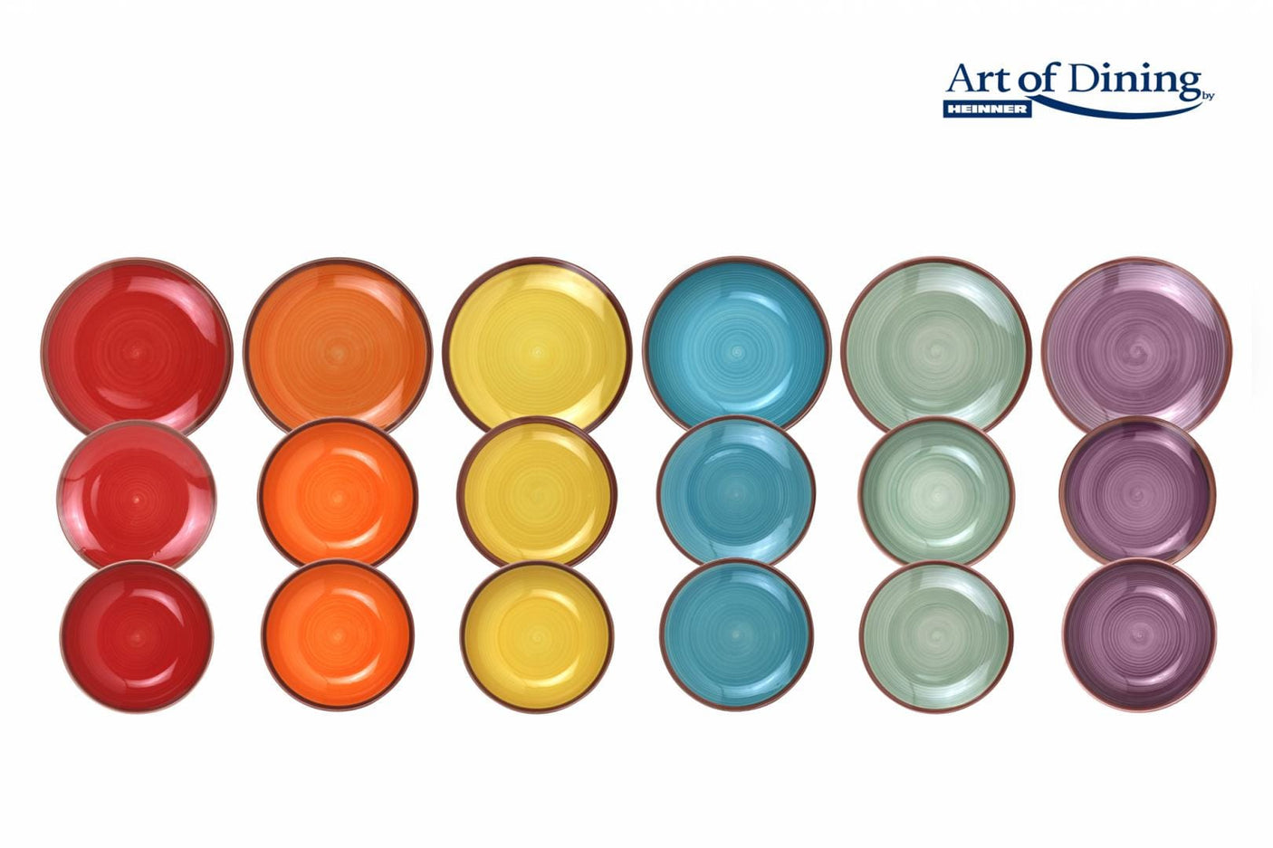 Heinner Vesela Serviciu Masa Ceramica Heinner HR-WDF-18A | 18 Piese, Aquarelle, Art of Dining