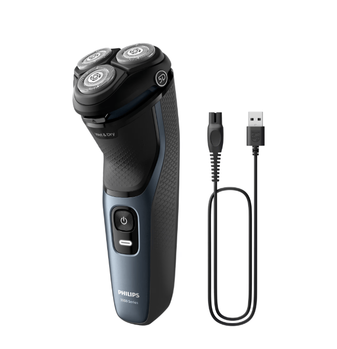 Philips Aparat de ras Aparat de ras Philips S3144/00 | Wet&Dry, 5D Flex, 60min Autonomie, Albastru