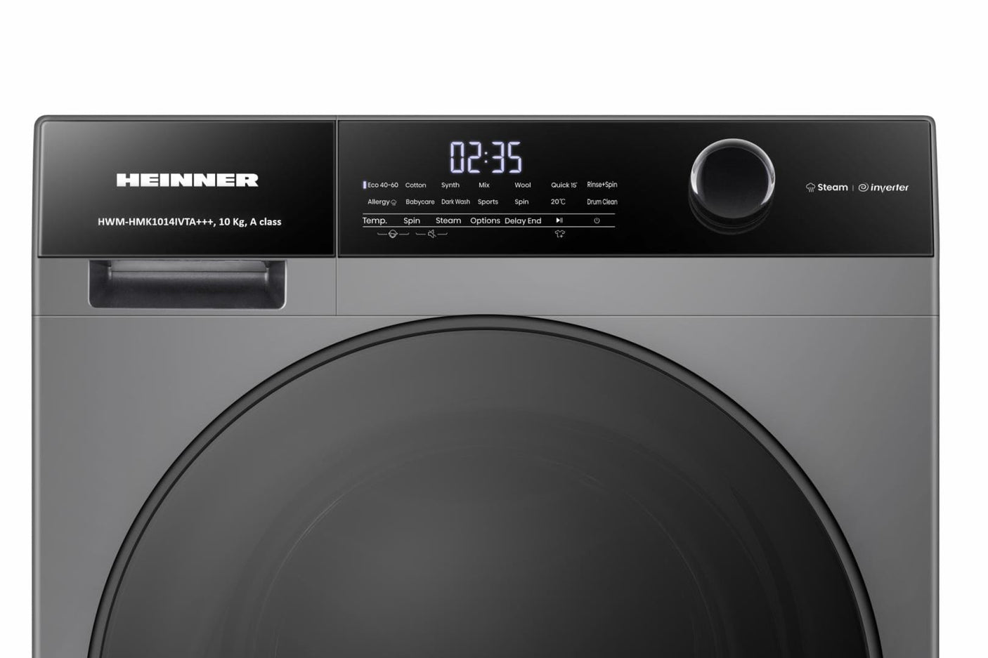 Heinner Masina de spalat rufe Masina de spalat rufe Heinner HWM-HMK1014IVTA+++ | 10kg, 1400RPM, A+++, Inverter, Alb, 59.5x61x84.5cm