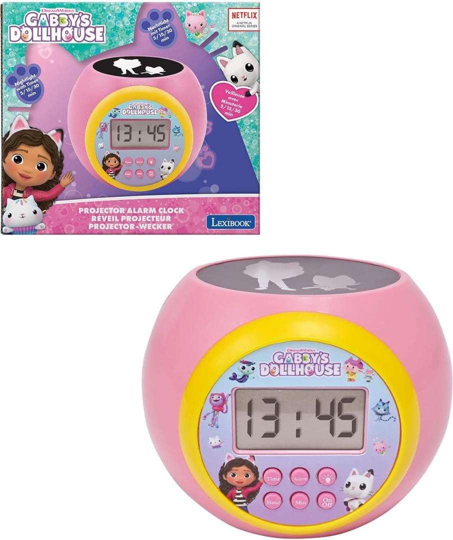 Lexibook Jucării Ceas Desteptator Lexibook RL977GDH | Proiector, Gabby, Alarma, Iluminare