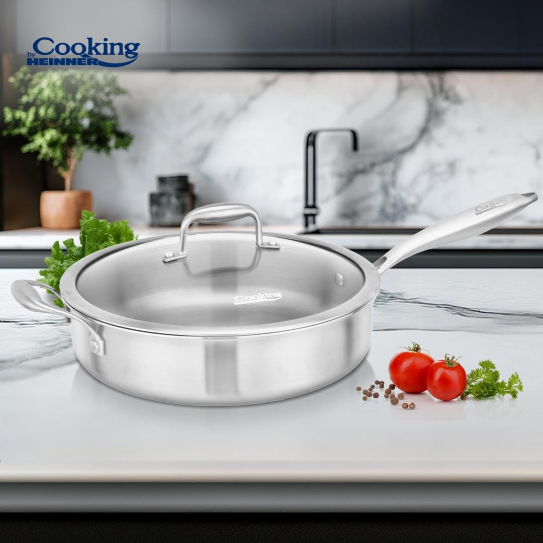 Heinner Tigaie Tigaie Adanca Heinner HR-MRK-3A28 | 28cm, Inox, Capac Sticla, 7.5cm