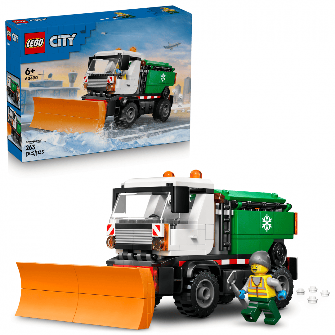 Lego Jucării Set Constructie LEGO City 60490 | Vehicul cu Plug de Zapada, Cadou