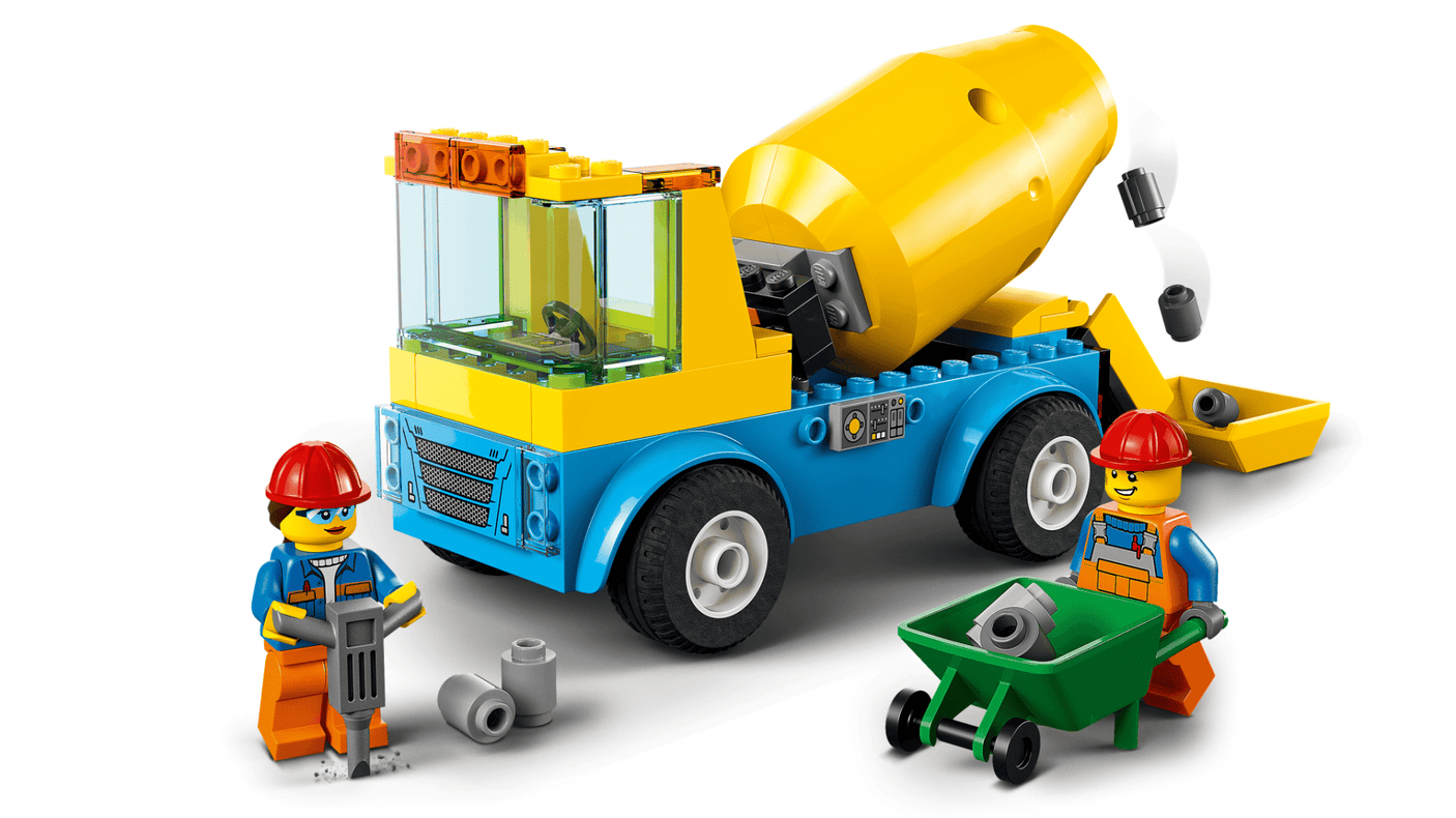 Lego Jucării Set Constructie LEGO City 60325 | Autobetoniera, Vehicul Santier, Cadou